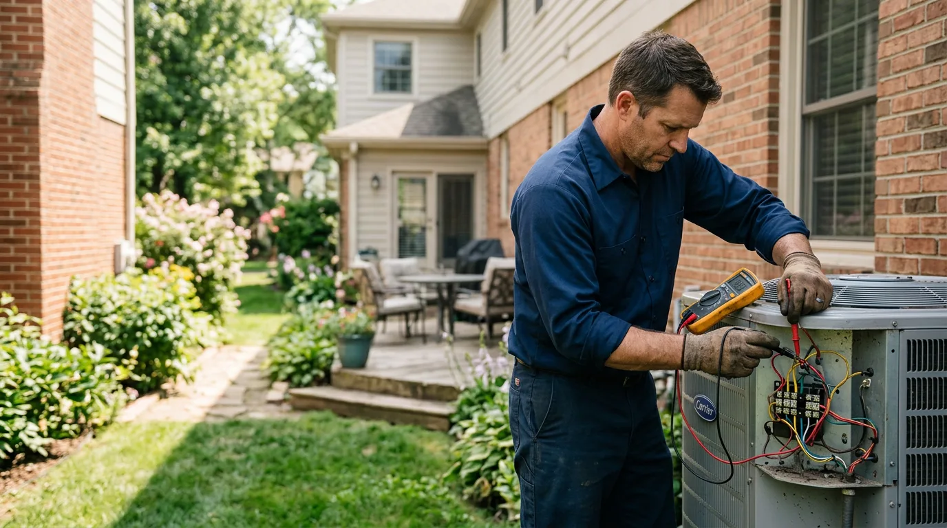 HVAC technician working near Water Valley, TX